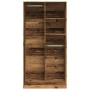 Armario de madera ingeniería envejecida 100x50x200 cm de , Armarios roperos - Ref: Foro24-3307772, Precio: 195,31 €, Descuent...