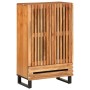Aparador alto madera maciza de acacia 60x34x100 cm de , Almacenamiento para CD y DVD - Ref: Foro24-377585, Precio: 173,84 €, ...