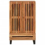 Aparador alto madera maciza de acacia 60x34x100 cm de , Almacenamiento para CD y DVD - Ref: Foro24-377585, Precio: 173,84 €, ...