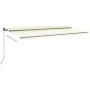 Toldo de pie automático color crema 600x300 cm de vidaXL, Toldos - Ref: Foro24-3069807, Precio: 691,44 €, Descuento: %
