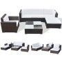 Set muebles de jardín 6 piezas y cojines ratán sintético marrón de , Conjuntos de jardín - Ref: Foro24-41873, Precio: 568,13 ...