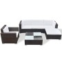 Set muebles de jardín 6 piezas y cojines ratán sintético marrón de , Conjuntos de jardín - Ref: Foro24-41873, Precio: 568,13 ...