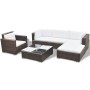 Set muebles de jardín 6 piezas y cojines ratán sintético marrón de , Conjuntos de jardín - Ref: Foro24-41873, Precio: 568,13 ...