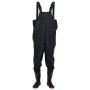 Vadeador de pecho con botas negro talla 46 de , Vadeadores para caza y para pesca - Ref: Foro24-4016989, Precio: 34,73 €, Des...