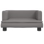 Cama para perros de cuero sintético gris 60x40x30 cm de , Camas para perros - Ref: Foro24-171916, Precio: 59,29 €, Descuento: %