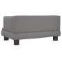 Cama para perros de cuero sintético gris 60x40x30 cm de , Camas para perros - Ref: Foro24-171916, Precio: 59,29 €, Descuento: %