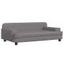 Cama para perros de cuero sintético gris 90x53x30 cm de , Camas para perros - Ref: Foro24-171879, Precio: 94,42 €, Descuento: %