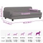 Cama para perros de cuero sintético gris 90x53x30 cm de , Camas para perros - Ref: Foro24-171879, Precio: 94,42 €, Descuento: %