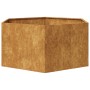 Jardinera hexagonal 104x90x45 cm acero desgastado de , Maceteros y jardineras - Ref: Foro24-851135, Precio: 76,92 €, Descuent...