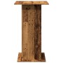 Mesa alta bar con almacenaje madera envejecida 60x60x102 cm de , Mesas de cocina y de comedor - Ref: Foro24-854335, Precio: 7...