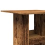 Mesa alta bar con almacenaje madera envejecida 60x60x102 cm de , Mesas de cocina y de comedor - Ref: Foro24-854335, Precio: 7...
