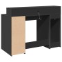 Escritorio con luz LED madera ingeniería negro 120x55x91 cm de , Escritorios - Ref: Foro24-3309412, Precio: 228,41 €, Descuen...