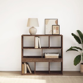Estantería/divisor de espacios marrón roble 100x33x94,5 cm de , Librerías y estanterías - Ref: Foro24-854478, Precio: 84,76 €...
