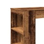 Mesa alta con estantes madera envejecida 95x47x103,5 cm de , Mesas de cocina y de comedor - Ref: Foro24-854389, Precio: 81,90...