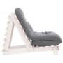 Futón sofá cama con colchón madera maciza blanco 60x206x11 cm de , Futones - Ref: Foro24-846747, Precio: 181,61 €, Descuento: %