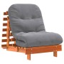 Futón sofá cama con colchón madera maciza marrón 70x206x11 cm de , Futones - Ref: Foro24-846753, Precio: 194,06 €, Descuento: %