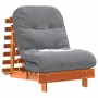 Futón sofá cama con colchón madera maciza marrón 70x206x11 cm de , Futones - Ref: Foro24-846753, Precio: 194,06 €, Descuento: %