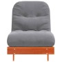 Futón sofá cama con colchón madera maciza marrón 70x206x11 cm de , Futones - Ref: Foro24-846753, Precio: 194,06 €, Descuento: %