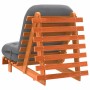 Futón sofá cama con colchón madera maciza marrón 70x206x11 cm de , Futones - Ref: Foro24-846753, Precio: 194,06 €, Descuento: %