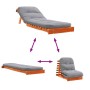 Futón sofá cama con colchón madera maciza marrón 70x206x11 cm de , Futones - Ref: Foro24-846753, Precio: 194,06 €, Descuento: %