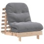 Futón sofá cama con colchón madera maciza de pino 70x206x11 cm de , Futones - Ref: Foro24-846751, Precio: 171,76 €, Descuento: %