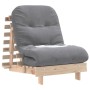 Futón sofá cama con colchón madera maciza de pino 70x206x11 cm de , Futones - Ref: Foro24-846751, Precio: 171,76 €, Descuento: %