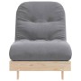 Futón sofá cama con colchón madera maciza de pino 70x206x11 cm de , Futones - Ref: Foro24-846751, Precio: 171,76 €, Descuento: %