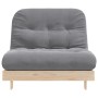 Futón sofá cama con colchón madera maciza de pino 100x206x11 cm de , Futones - Ref: Foro24-846766, Precio: 223,96 €, Descuent...