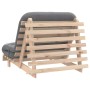 Futón sofá cama con colchón madera maciza de pino 100x206x11 cm de , Futones - Ref: Foro24-846766, Precio: 223,96 €, Descuent...