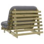 Futón sofá cama con colchón madera impregnada pino 100x206x11cm de , Futones - Ref: Foro24-846770, Precio: 250,19 €, Descuent...