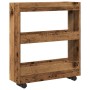 Carro de almacenaje estrecho 3 niveles madera envejecida de , Carros de cocina y comedor - Ref: Foro24-855248, Precio: 54,62 ...