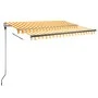 Toldo de pie automático amarillo y blanco 300x250 cm de vidaXL, Toldos - Ref: Foro24-3069708, Precio: 421,69 €, Descuento: %