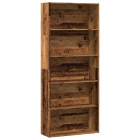 Estantería madera ingeniería madera envejecida 80x30x189 cm de , Librerías y estanterías - Ref: Foro24-3314676, Precio: 107,1...