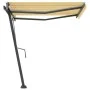Toldo de pie automático amarillo y blanco 300x250 cm de vidaXL, Toldos - Ref: Foro24-3069708, Precio: 421,69 €, Descuento: %