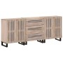 Aparador 3 piezas madera maciza de mango 60x34x75 cm de , Aparadores - Ref: Foro24-3217085, Precio: 359,94 €, Descuento: %