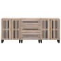 Aparador 3 piezas madera maciza de mango 60x34x75 cm de , Aparadores - Ref: Foro24-3217085, Precio: 359,94 €, Descuento: %