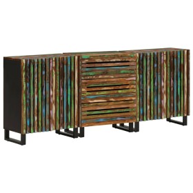 Aparador 3 piezas madera maciza acacia 60x34x75 cm de , Aparadores - Ref: Foro24-3217087, Precio: 415,25 €, Descuento: %