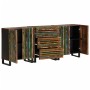 Aparador 3 piezas madera maciza acacia 60x34x75 cm de , Aparadores - Ref: Foro24-3217087, Precio: 415,25 €, Descuento: %