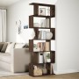 Librería divisora 6 niveles madera marrón roble 70x24x193 cm de , Librerías y estanterías - Ref: Foro24-858090, Precio: 97,73...