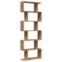 Librería divisora 6 niveles madera roble artisan 70x24x193 cm de , Librerías y estanterías - Ref: Foro24-858092, Precio: 96,0...