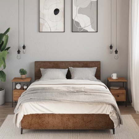 Mesitas noche 2 uds madera ingeniería roble artisan 34x36x50 cm de , Mesitas de noche - Ref: Foro24-857265, Precio: 95,58 €, ...