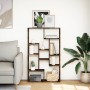 Estantería madera de ingeniería roble ahumado 72x20x120 cm de , Librerías y estanterías - Ref: Foro24-858160, Precio: 78,57 €...