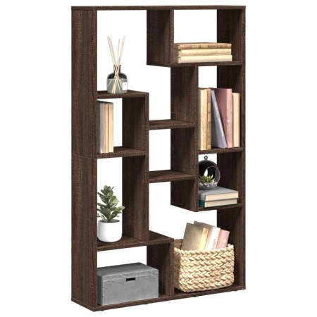 Estantería de madera de ingeniería marrón roble 72x20x120 cm de , Librerías y estanterías - Ref: Foro24-858162, Precio: 69,10...