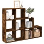 Librería divisora 3 niveles roble ahumado 137,5x29x103,5 cm de , Librerías y estanterías - Ref: Foro24-857980, Precio: 81,47 ...