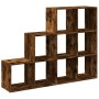Librería divisora 3 niveles roble ahumado 137,5x29x103,5 cm de , Librerías y estanterías - Ref: Foro24-857980, Precio: 81,47 ...