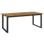 Mesa de jardín con patas en U madera maciza acacia 200x90x75 cm de , Mesas de jardín - Ref: Foro24-319514, Precio: 273,48 €, ...
