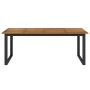 Mesa de jardín con patas en U madera maciza acacia 200x90x75 cm de , Mesas de jardín - Ref: Foro24-319514, Precio: 273,48 €, ...