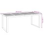 Mesa de jardín con patas en U madera maciza acacia 200x90x75 cm de , Mesas de jardín - Ref: Foro24-319514, Precio: 273,48 €, ...