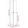 Aparador de madera de ingeniería negro 30x42,5x185 cm de , Aparadores - Ref: Foro24-3281393, Precio: 143,02 €, Descuento: %