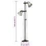 Lámpara de pie 2 pantallas plateada hierro fundido E27 de , Lámparas - Ref: Foro24-320583, Precio: 104,44 €, Descuento: %